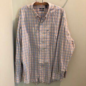 IZOD Men's Premium Essentials Plaid Button Down Long Sleeve Shirt